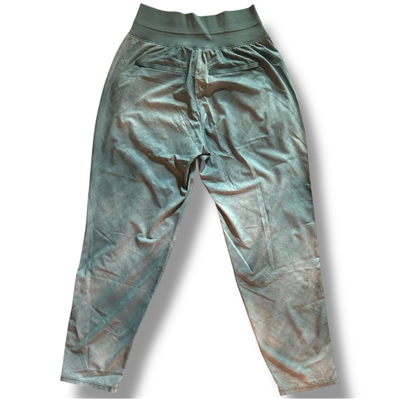 Athleta nolita slim tapered printed cropped pants size 2 seafoam green - Picture 3 of 13